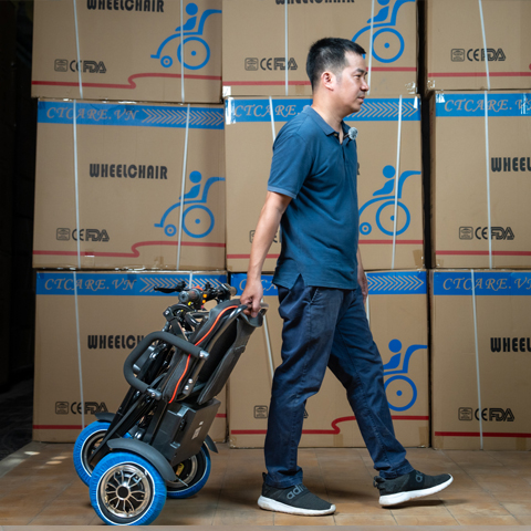 Xe điện 3 bánh gấp gọn 160D - full