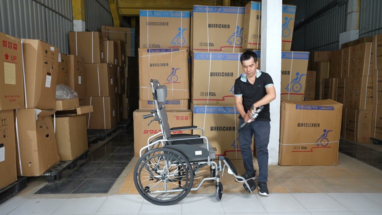 Xe Lăn Đa Năng Ctcare 903 ( cách lắp ráp) – Xe lăn có bô