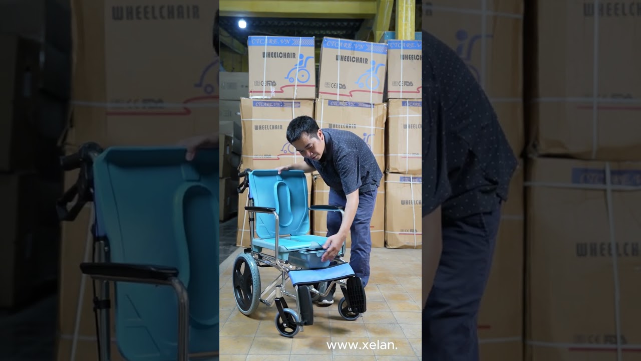 Xe Lăn Tắm Ctcare 606 – Giải Pháp 3 Trong 1: Tắm, Đẩy và Bô Vệ Sinh