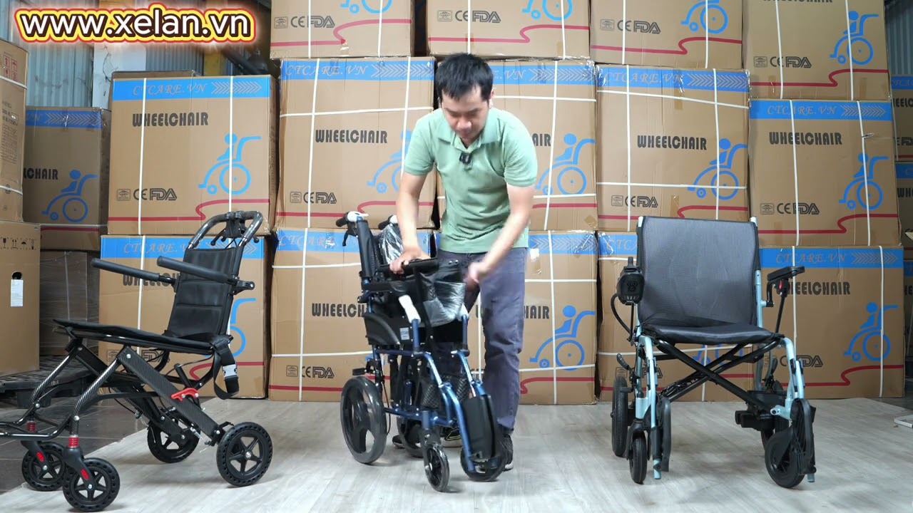 CTcare giới thiệu 3 mẫu xe lăn gấp gọn siêu nhẹ đáng mua 2025